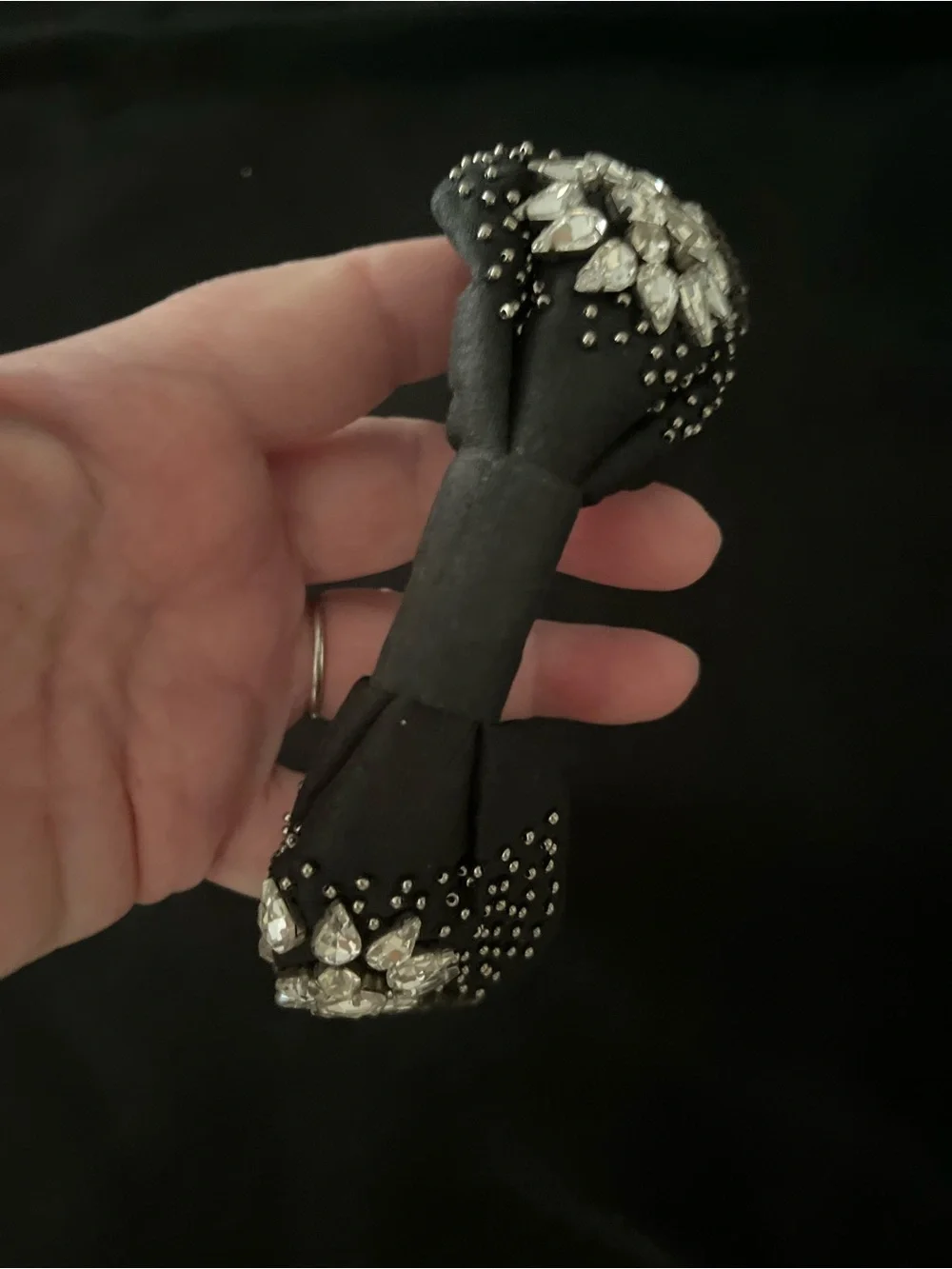 NAMJOSH? embellished black headband